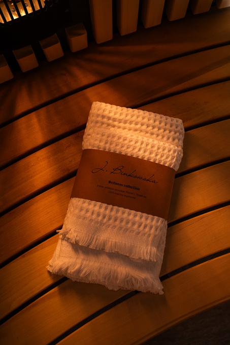 Zestaw ręczników: biały (2 szt.)