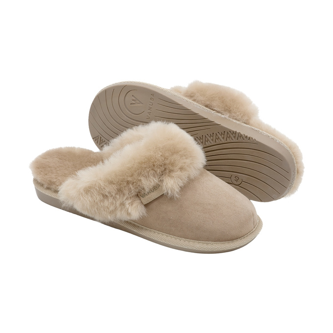 Kapcie damskie CASHMERE beż