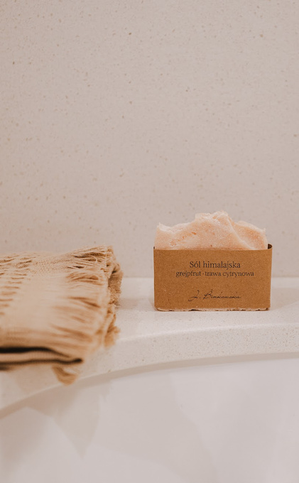 Mydło naturalne: sól himalajska-grejpfrut-trawy cytrynowa